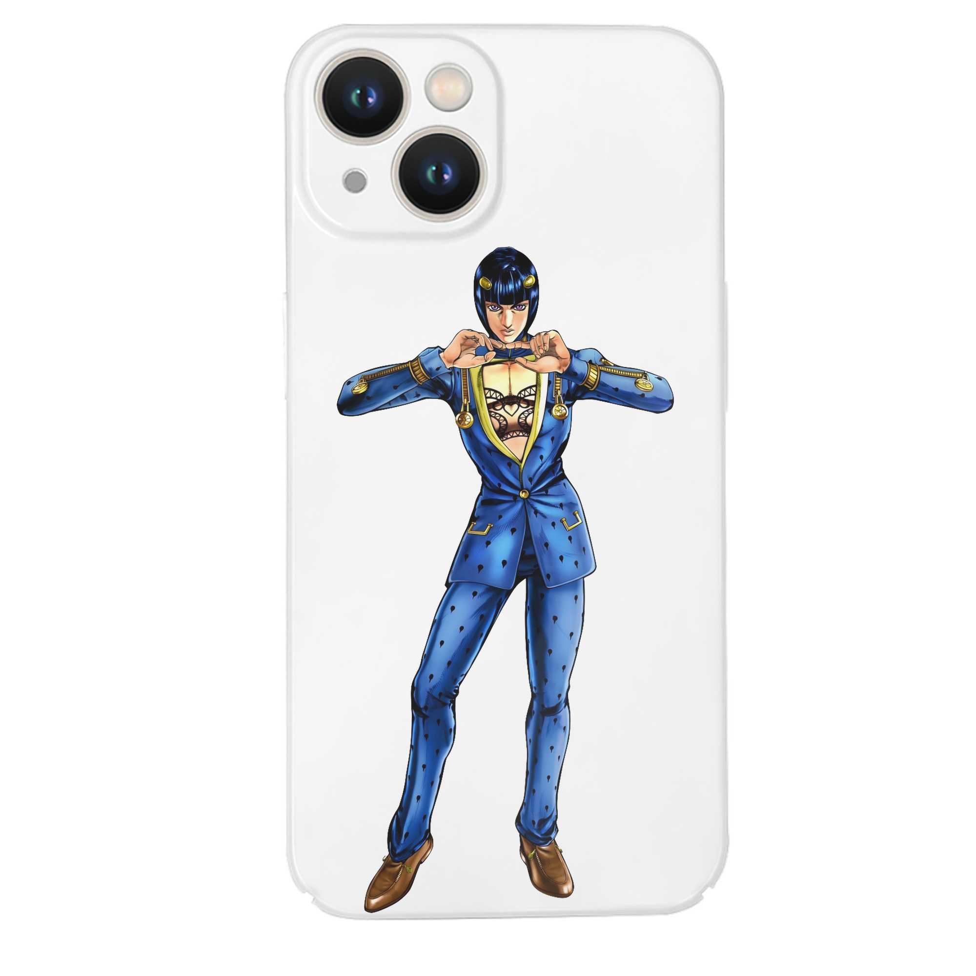 （画像用） ジョジョの奇妙な冒険 ブローノ?ブチャラティ JoJo's Bizarre Adventure Bruno Bucciarati 【iPhone 14シリーズ対応】ハードケース